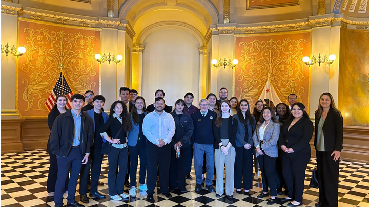 SDSU Students visit the Capitol Building in Sacramento